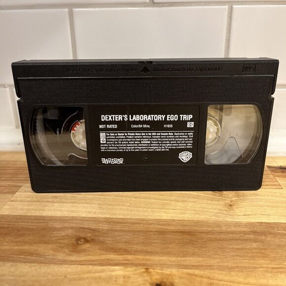 Dexters Laboratory Ego Trip VHS Tape 2000 Black Clamshell Case Cartoon Network - Picture 5 of 6
